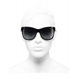 Chanel - Occhiali Quadrati da Sole - Nero Grigio - Chanel Eyewear