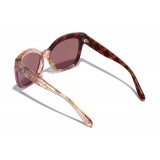 Chanel - Butterfly Sunglasses - Dark Tortoise Pink - Chanel Eyewear