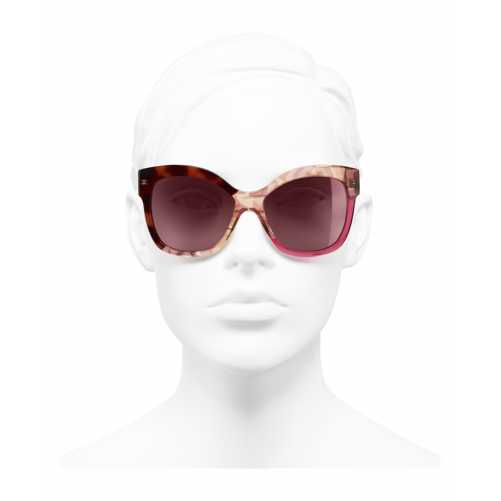 Chanel butterfly sunglasses pink hotsell