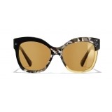 Chanel - Butterfly Sunglasses - Black Yellow - Chanel Eyewear