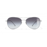 Chanel - Occhiali Modello Pilota da Sole - Argento Grigio - Chanel Eyewear