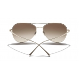 Chanel - Pilot Sunglasses - Gold Brown - Chanel Eyewear