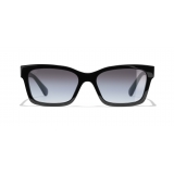 Chanel - Occhiali Quadrati da Sole - Nero Grigio - Chanel Eyewear