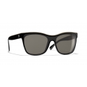 Chanel - Occhiali da Sole a Maschera - Nero Beige Marrone - Chanel Eyewear