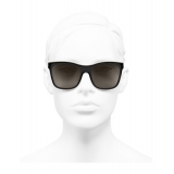 Chanel - Occhiali da Sole a Maschera - Nero Beige Marrone - Chanel Eyewear