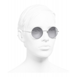 Chanel - Round Sunglasses - Silver Gray - Chanel Eyewear