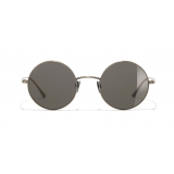 Chanel - Round Sunglasses - Gold Brown - Chanel Eyewear