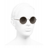 Chanel - Round Sunglasses - Gold Brown - Chanel Eyewear