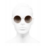 Chanel - Occhiali Rotondi da Sole - Oro Marrone Graduato - Chanel Eyewear