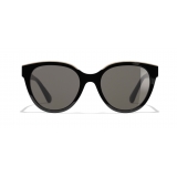 Chanel - Butterfly Sunglasses - Black Beige Brown - Chanel Eyewear