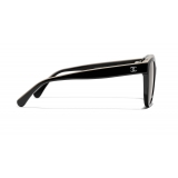 Chanel - Occhiali a Farfalla da Sole - Nero Beige Marrone - Chanel Eyewear