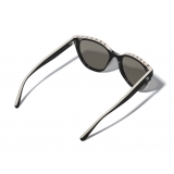 Chanel - Butterfly Sunglasses - Black Beige Brown - Chanel Eyewear