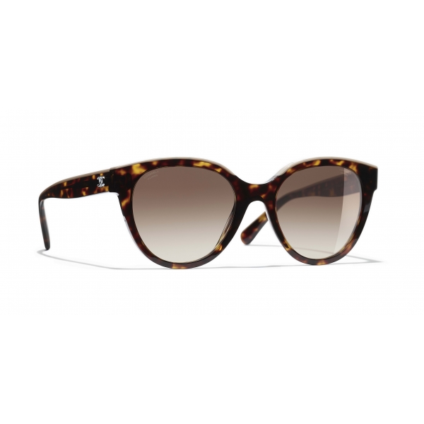 Chanel - Butterfly Sunglasses - Dark Tortoise Brown - Chanel Eyewear