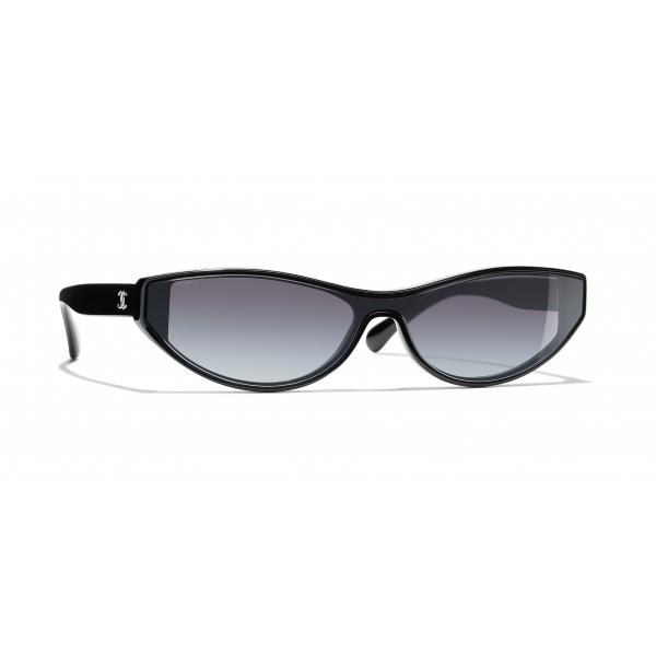 chanel cat eye sunglasses black