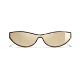 Chanel - Cat Eye Sunglasses - Dark Tortoise Gold - Chanel Eyewear