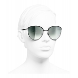 Chanel - Pantos Sunglasses - Black Green Mirror - Chanel Eyewear