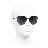 Chanel - Pantos Sunglasses - Black Gray - Chanel Eyewear