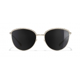 Chanel - Pantos Sunglasses - Gold Gray - Chanel Eyewear