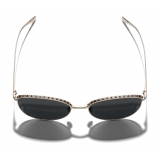 Chanel - Occhiali Modello Pantos da Sole - Oro Grigio - Chanel Eyewear