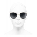 Chanel - Occhiali Modello Pantos da Sole - Oro Grigio - Chanel Eyewear