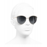 Chanel - Pantos Sunglasses - Gold Gray - Chanel Eyewear