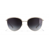 Chanel - Pantos Sunglasses - Gold Gray Gradient - Chanel Eyewear