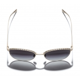 Chanel - Occhiali Modello Pantos da Sole - Oro Grigio Graduato - Chanel Eyewear