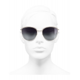 Chanel - Pantos Sunglasses - Gold Gray Gradient - Chanel Eyewear