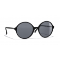 Chanel - Occhiali Rotondi da Sole - Nero Grigio - Chanel Eyewear