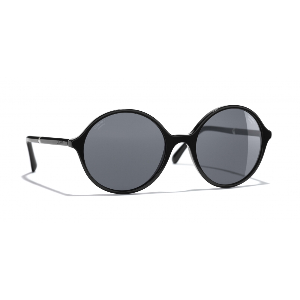 CHANEL Black Round Sunglasses for Women for sale
