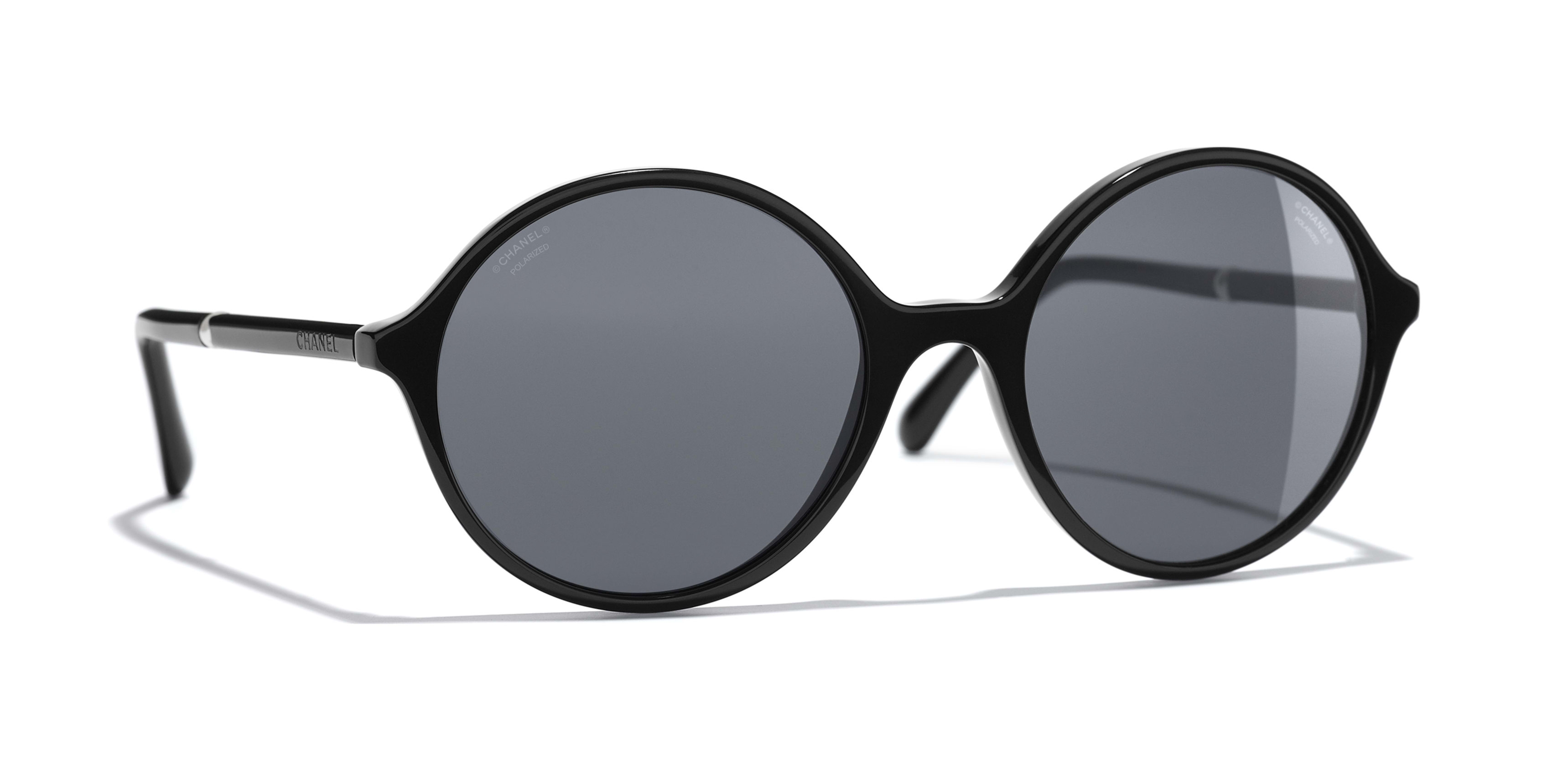 Chanel - Round Sunglasses - Black Transparent - Chanel Eyewear - Avvenice