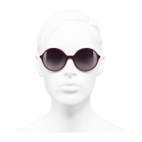 Chanel - Round Sunglasses - Red Burgundy - Chanel Eyewear