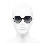 Chanel - Round Sunglasses - Dark Brown Gray - Chanel Eyewear