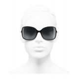 Chanel - Occhiali Quadrati da Sole - Nero Rosso Grigio - Chanel Eyewear