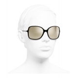 Chanel - Square Sunglasses - Black White Gold - Chanel Eyewear