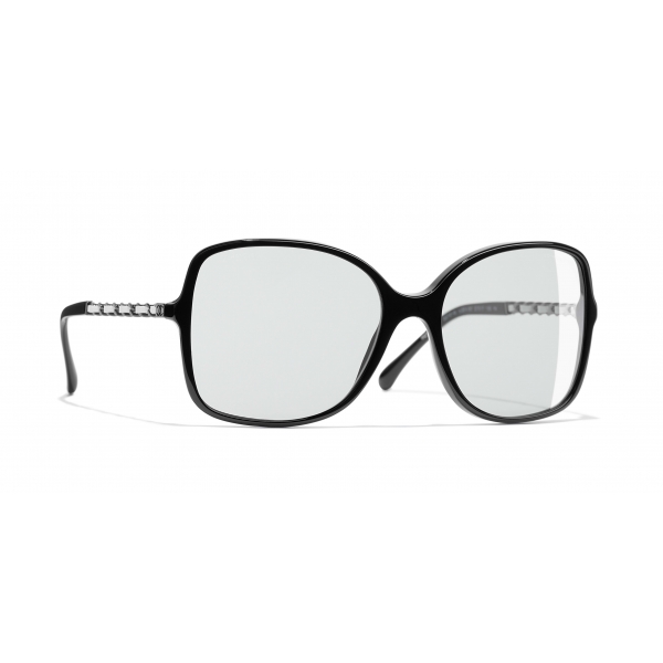 Chanel - Square Sunglasses - Black Light Gray - Chanel Eyewear