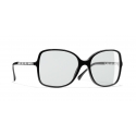 Chanel - Occhiali Quadrati da Sole - Nero Grigio Chiaro - Chanel Eyewear