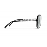 Chanel - Square Sunglasses - Black Light Gray - Chanel Eyewear