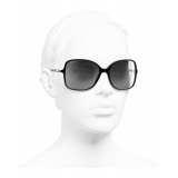 Chanel - Square Sunglasses - Black Light Gray - Chanel Eyewear