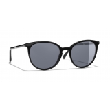 Chanel - Occhiali a Farfalla da Sole - Nero Grigio - Chanel Eyewear