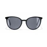 Chanel - Occhiali a Farfalla da Sole - Nero Grigio - Chanel Eyewear