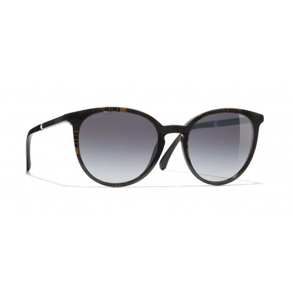 Chanel - Butterfly Sunglasses - Dark Brown Gray - Chanel Eyewear