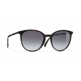 Chanel - Occhiali a Farfalla da Sole - Marrone Scuro Grigio - Chanel Eyewear