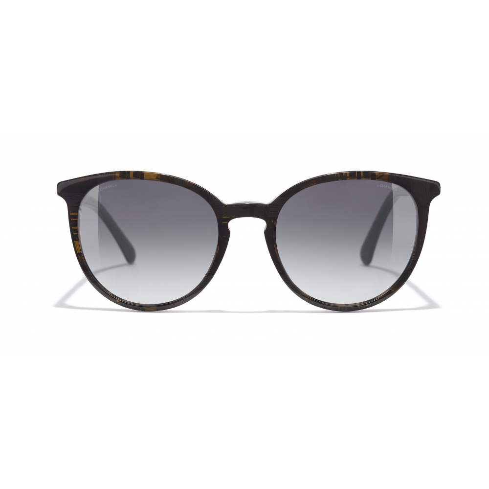 Chanel - Butterfly Sunglasses - Black Gold Gray Gradient - Chanel Eyewear -  Avvenice