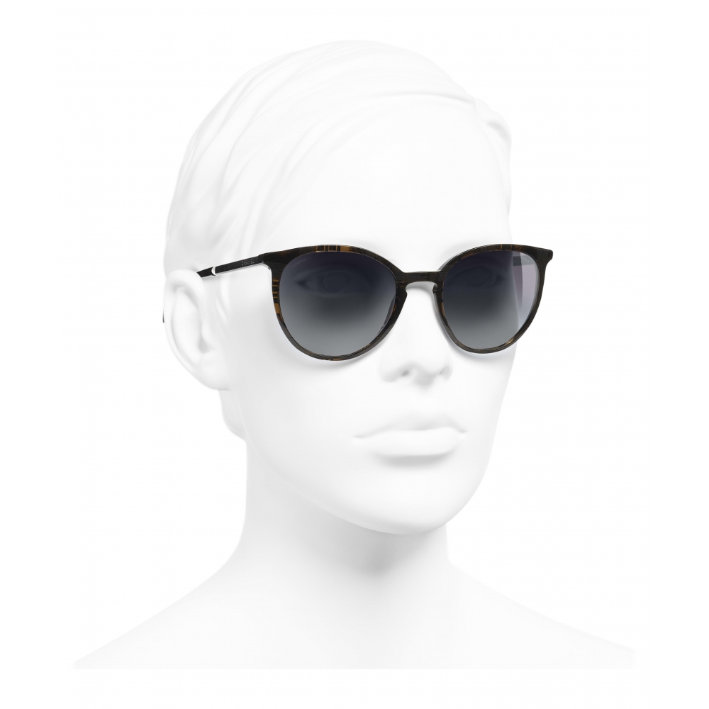 Chanel - Butterfly Sunglasses - Dark Brown Gray - Chanel Eyewear