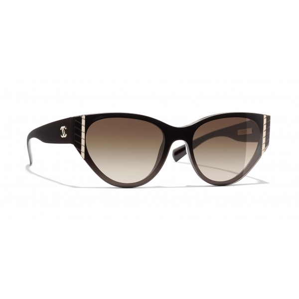 Chanel - Occhiali Cat Eye da Sole - Marrone - Chanel Eyewear