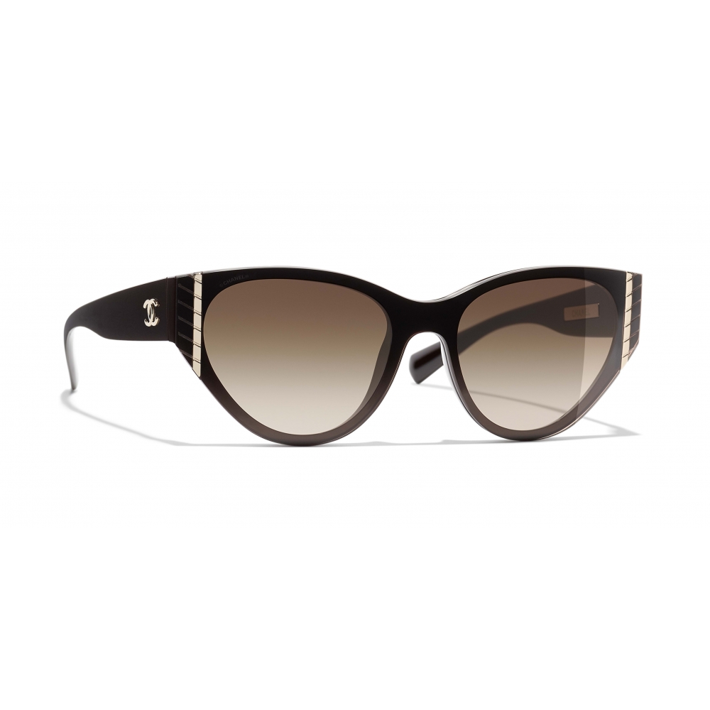 Chanel - Cat Eye Sunglasses - Brown - Chanel Eyewear - Avvenice