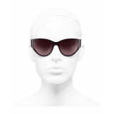 Chanel - Cat Eye Sunglasses - Burgundy - Chanel Eyewear
