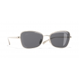 Chanel - Rectangle Sunglasses - Gold Gray - Chanel Eyewear