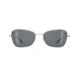 Chanel - Rectangle Sunglasses - Gold Gray - Chanel Eyewear
